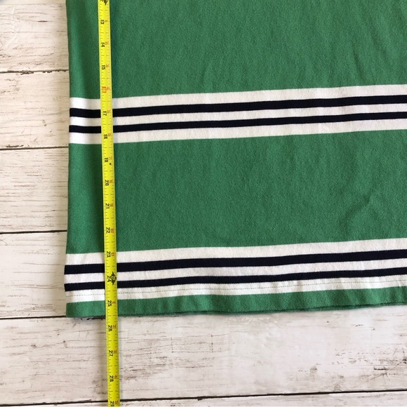 BROOKS BROTHERS 346 Men Green/White/Black Striped Long Sleeve Polo Sz L - Picture 9 of 11